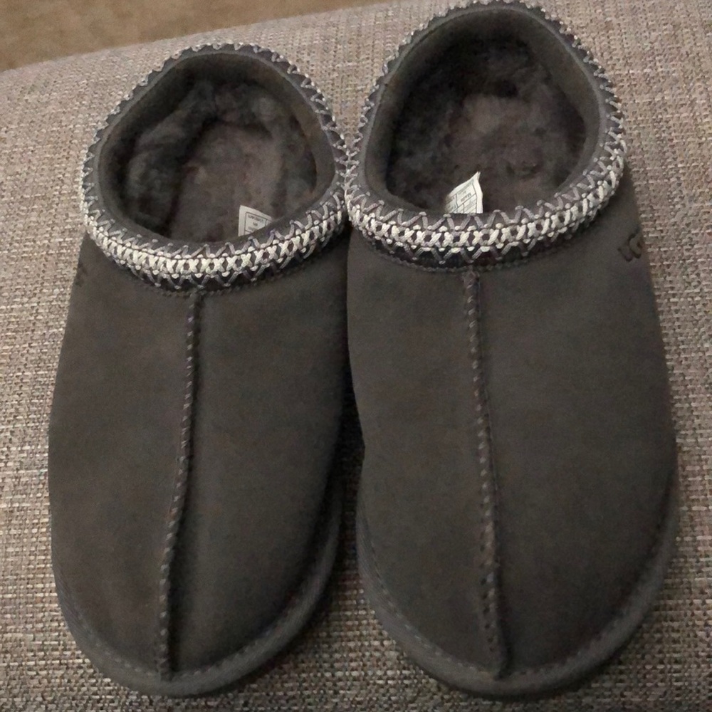 Gray UGG slippers